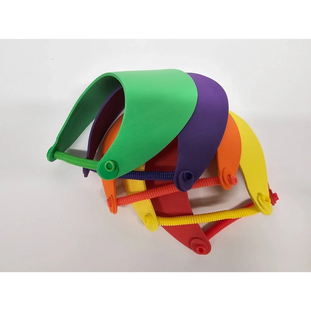 New Creatology Fun Foam Visors, 20(4 Purple, 4 Red, 4 Green, 4 Yellow, 4 Orange)